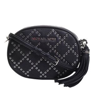 MICHAEL KORS Ginny Black Studded Crossbody